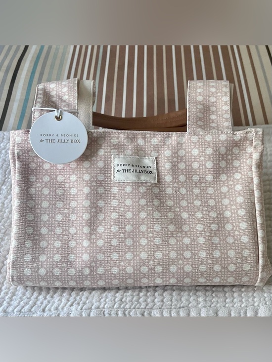Poppy & Peonies Handbags - Poppy & Peonies Light Pink Dot-Pattern Tote